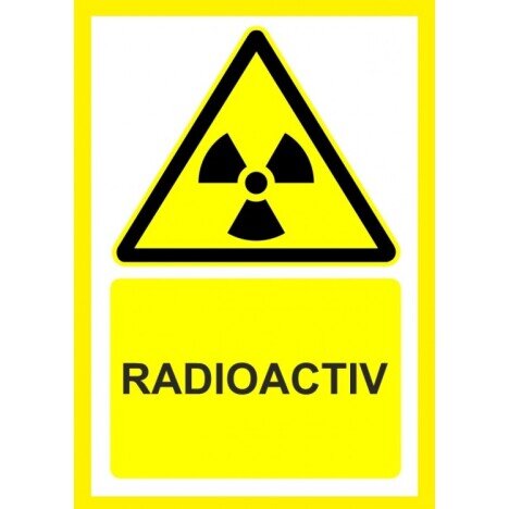 Placuta  pentru radioactiv